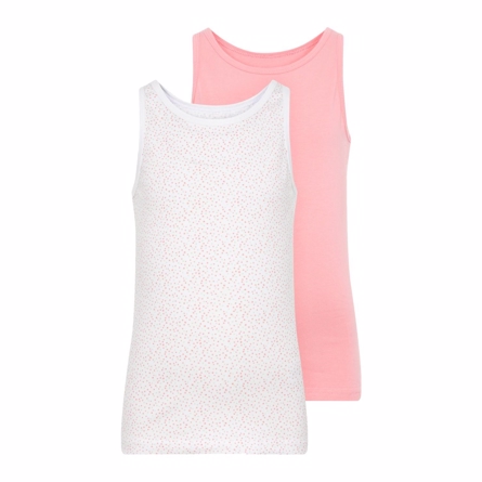 2 Pak Basis Tanktoppe Prikker fra Name It