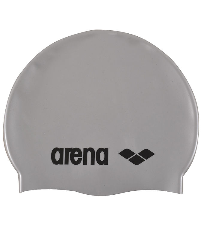 Badehætte   Classic Silicone   Silver Black fra Arena