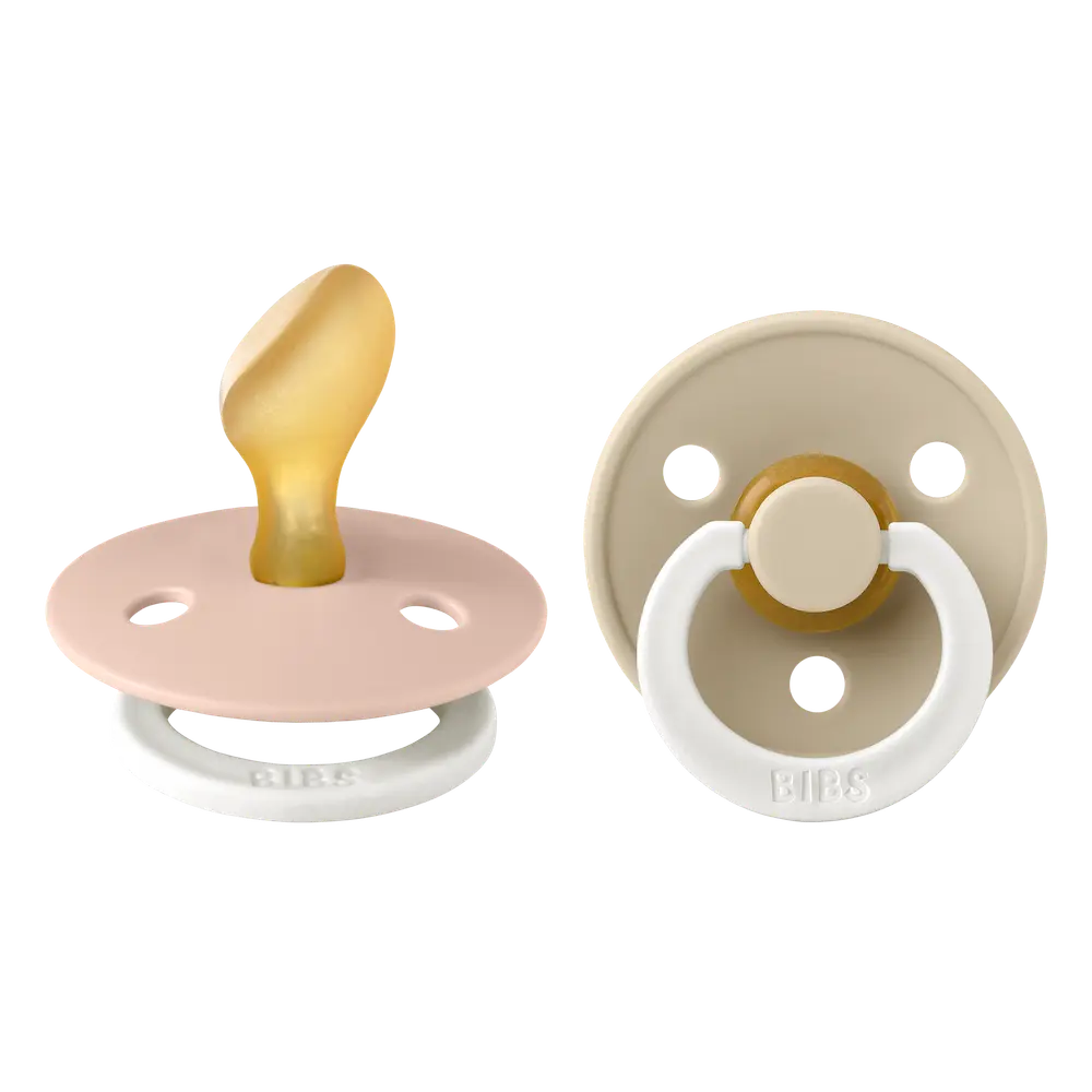 2 Pk. Colour Latex Night Size 2 Anatomical Blush Vanilla fra Bibs