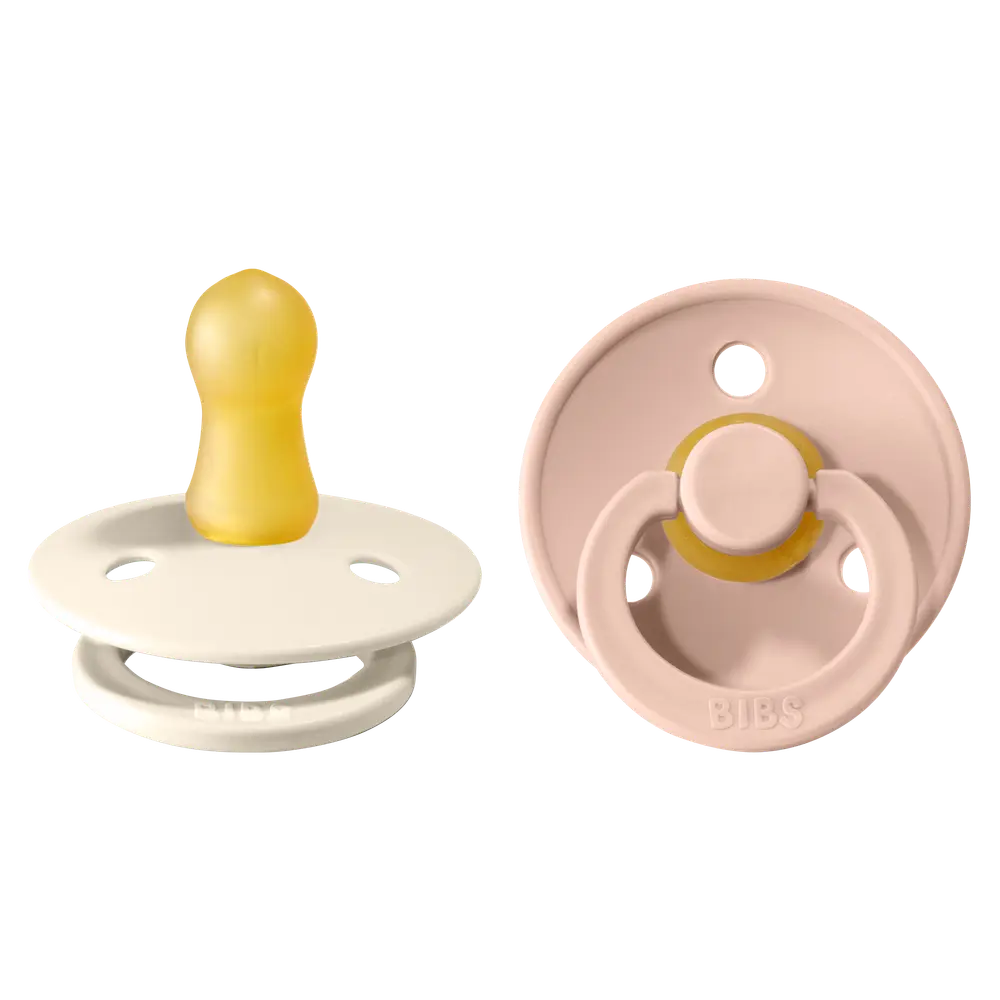 2 Pk .colour Sut Latex Str.1   Ivory Blush fra Bibs