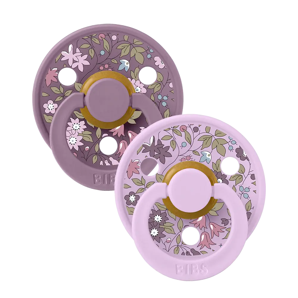 2 Pk Colour Chamomile Latex Size 2 Violet Sky Mix fra Bibs X Liberty