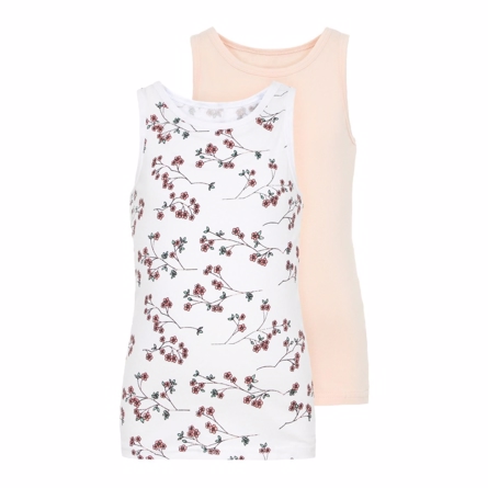 2 Pak Basis Tanktop Blomster fra Name It